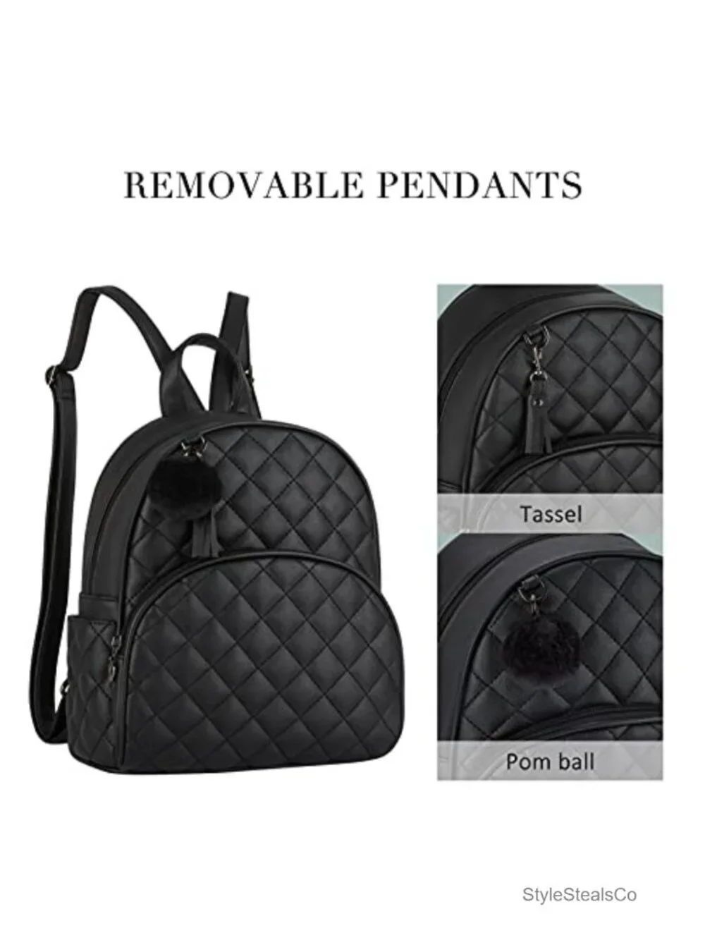 Mini Backpack Purse PU Leather Small Travel Backpack